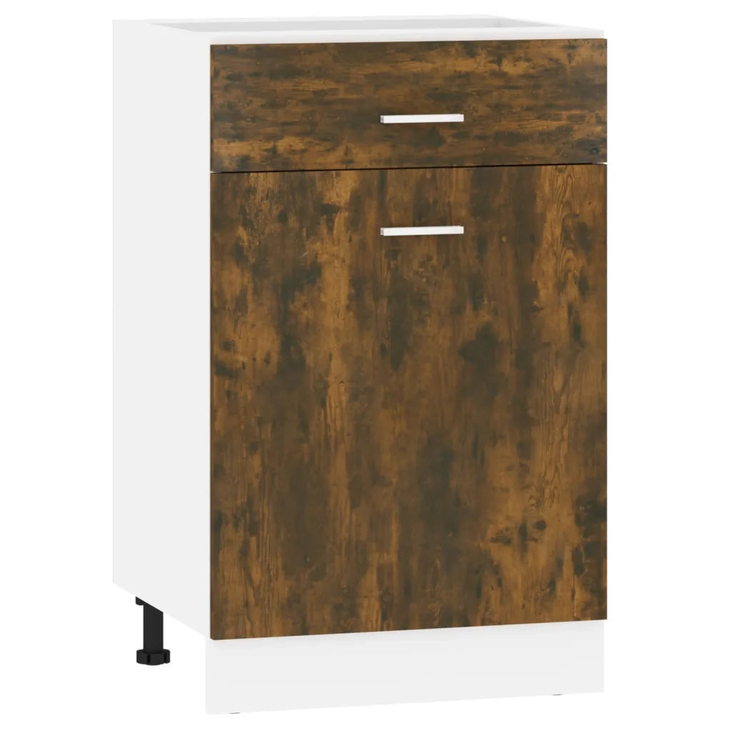Mobile con Cassetto “Lyon” Rovere Fumo 50x46x81,5 cm 815573