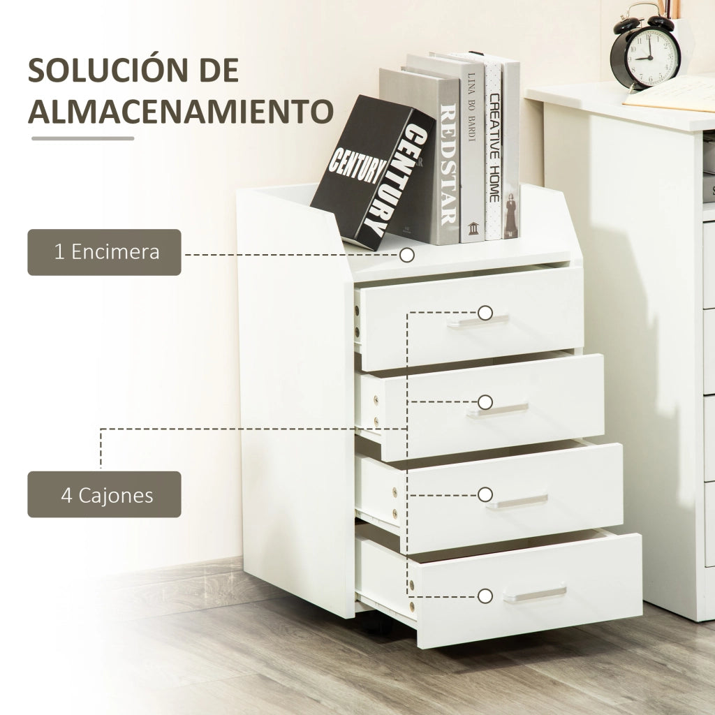 Scrivania con cassetti ¨C Minimal ¨C 40x36x65 cm bianco
