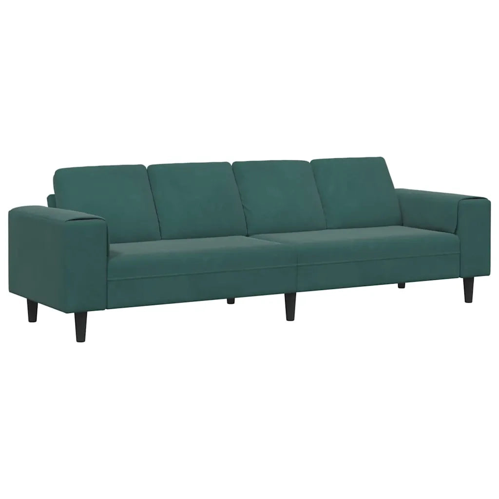 Divano per Soggiorno Verde Scuro 250 x 77 x 76 cm 3335093