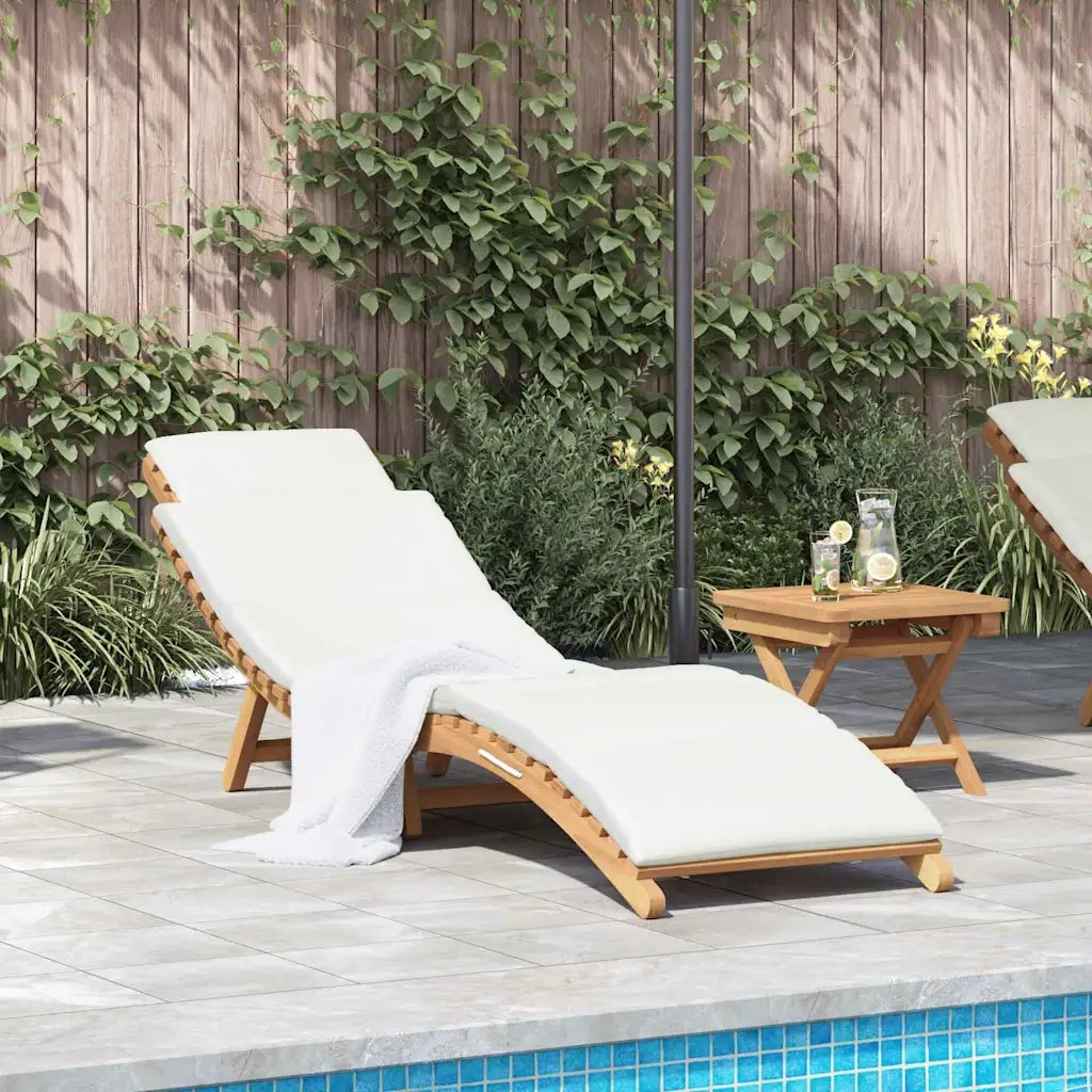 Lettino Prendisole | Sdraio da giardino | Lettino da sole da Giardino con cuscino Marrone 198 x 55 x 58,5 cm