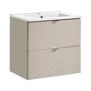 Set da bagno AOKI: mobile sottolavabo 60cm + lavabo incassato bianco