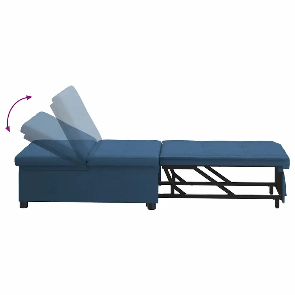 Divano Letto Estraibile Blu 194 x 50 x 82 cm Tessuto 42008589