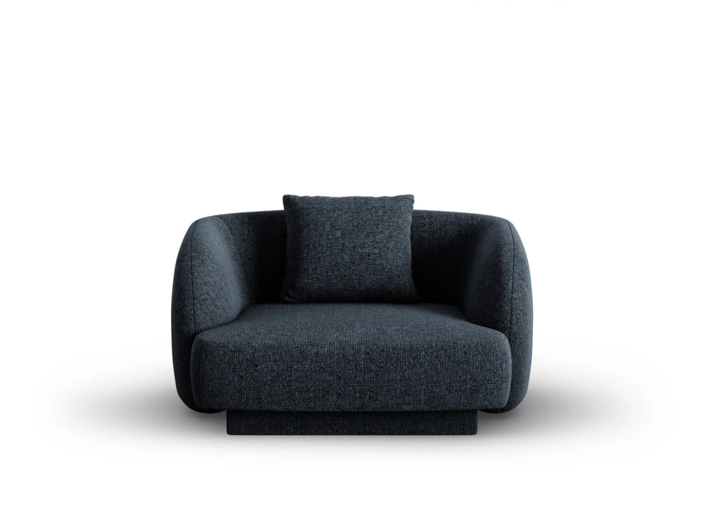 Cosmopolitan Design - Poltrona "Tulum" in ciniglia blu reale 