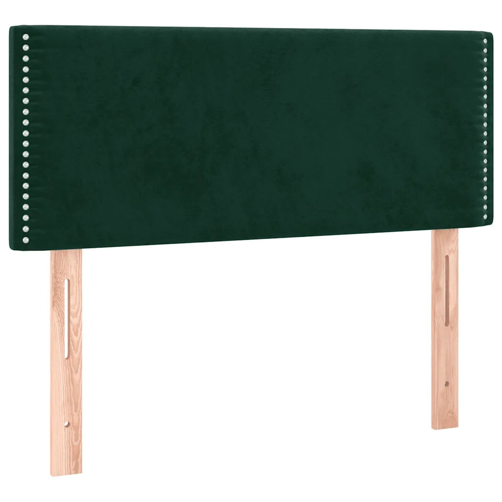 Testiera Verde Scuro 80x5x78/88 cm in Velluto 345881
