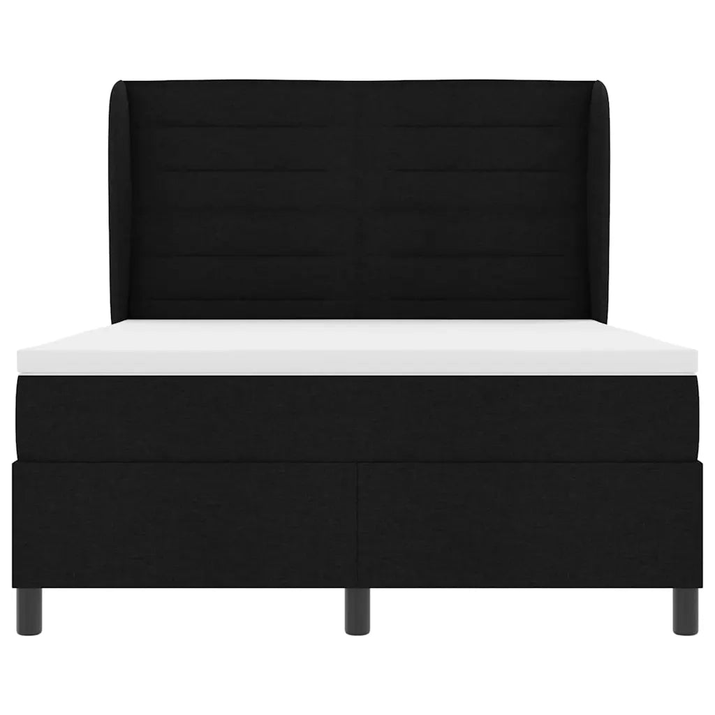 Letto a molle con materasso Nero 160 x 200 cm Tessuto 3340510