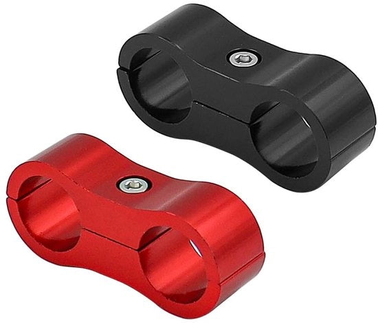 Assortimento di Slangklemme in Alluminio - Slangklemme - Slangklemme Assortimento - Slangklemtang - Disegno a Doppio Foro - 2 Pezzi - Slangbevestigazione