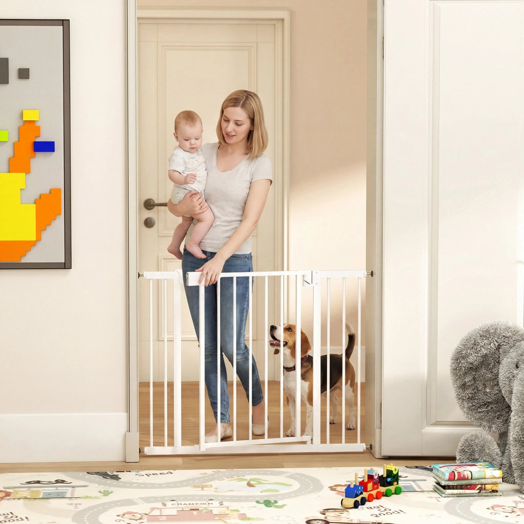 Barriera di Sicurezza per Bambini e Cani ¨C Minimal ¨C 76-102 cm Bianco