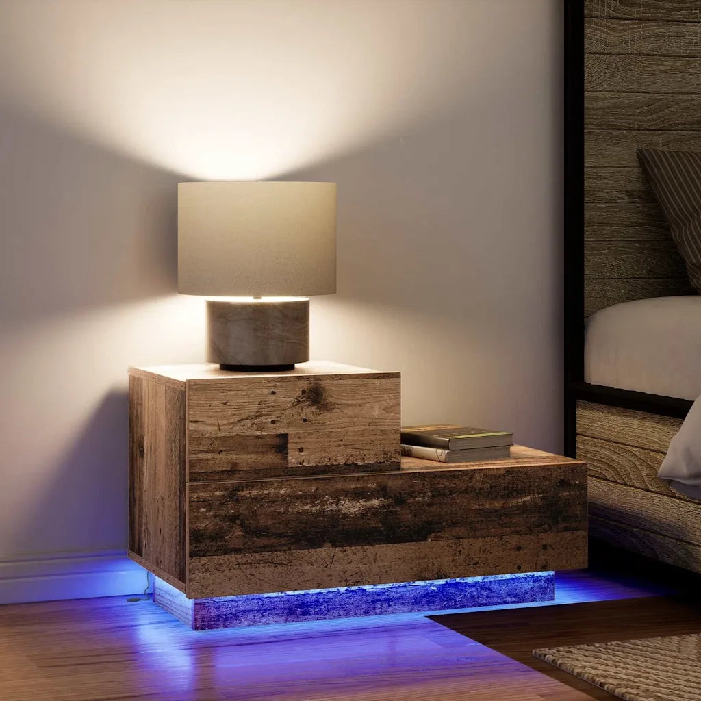 Armadio da Notte con cassetto Legno vecchio 70 x 36 x 40,5 cm 863063