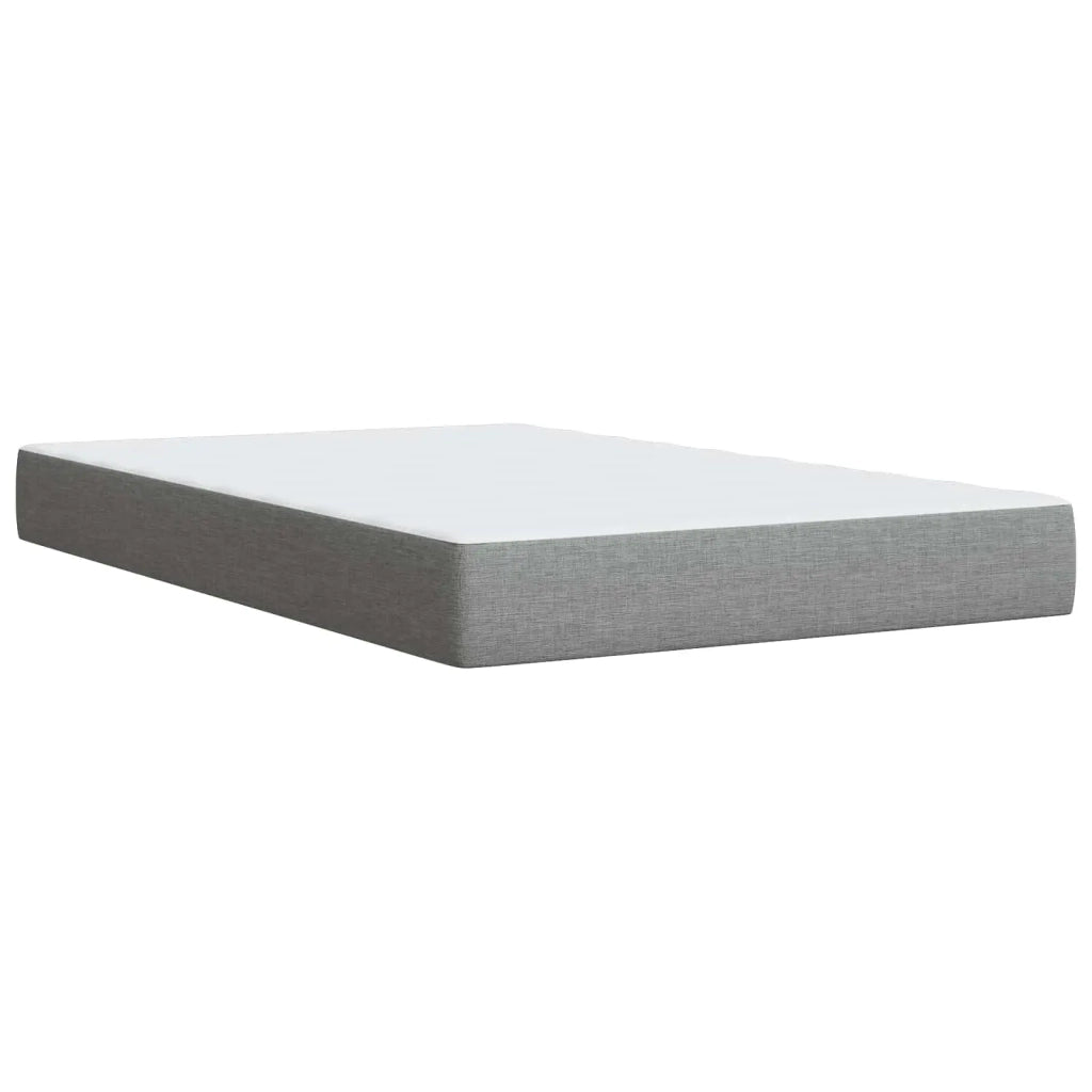 Letto box spring con materasso Grigio Chiaro 120 x 190 cm 3453844
