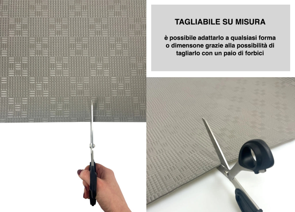Tappeto Passatoia Cucina Antiscivolo Con Stampa Digitale Dis. Puzzle 483 - 50x500 - Puzzle