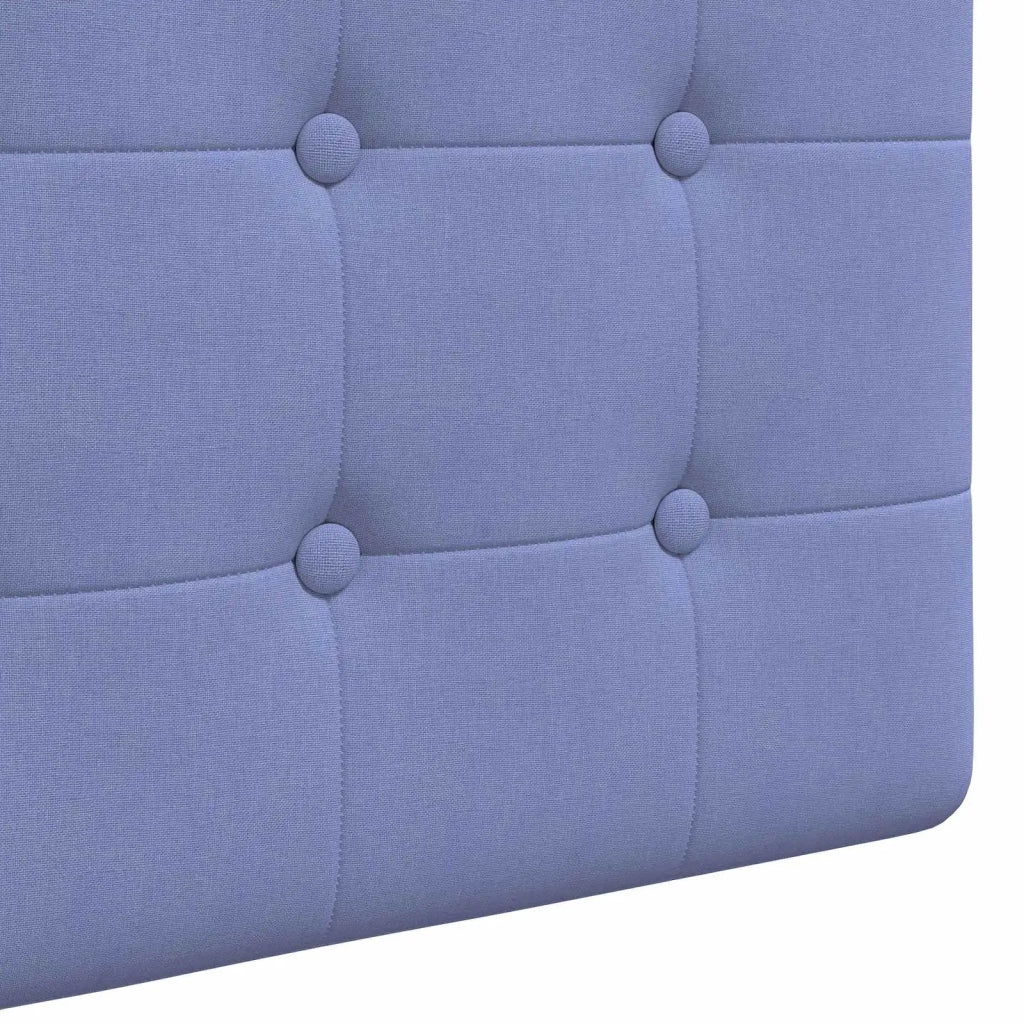 Testiera sospesa Con luce LED Blu jeans Tessuto 3424377