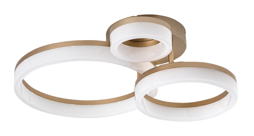 Plafoniera LED moderna oro anelli CCT 24W Rabalux Amilia