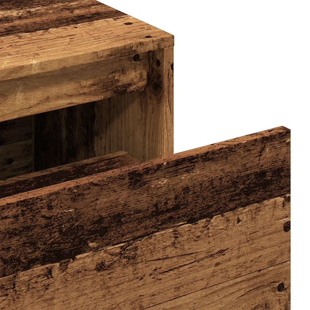 Panca Ingresso 80x40x45 cm Legno Vecchio Legno Multistrato 856752