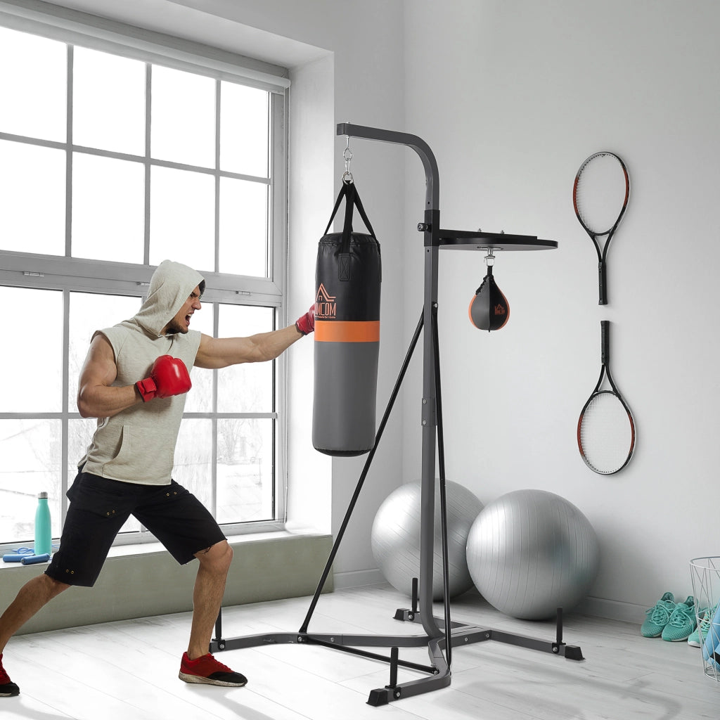 Supporto per Sacco da Boxe con Piedi ¨C Minimal ¨C Nero Acciaio