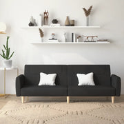 Divano Letto a 2 Posti-Sofa Letto 2 Posti-Daybed Nero in Tessuto 871759