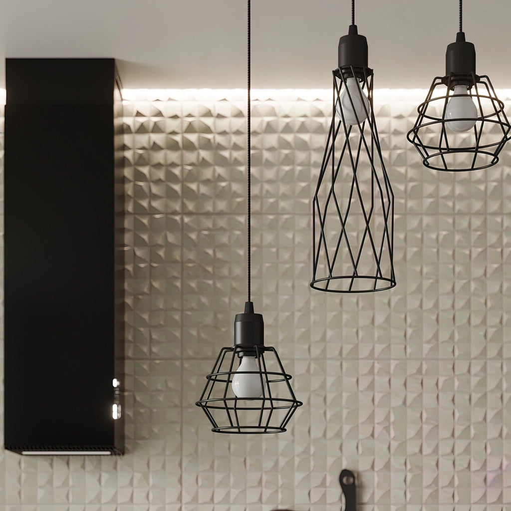 Lampada a sospensione SUBA 4L nero