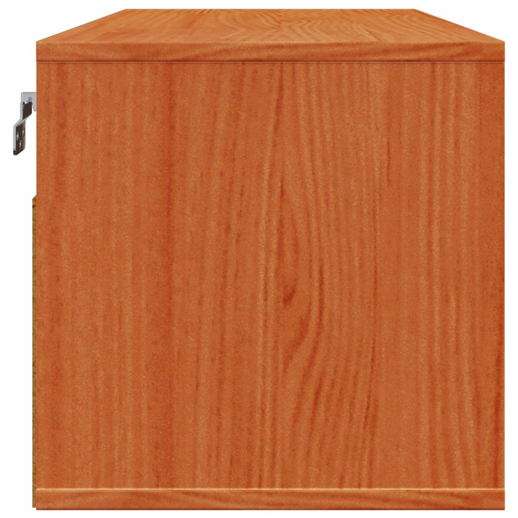 Armadietto a muro Marrone cerato 80 x 30 x 30 cm Pino massello 869948