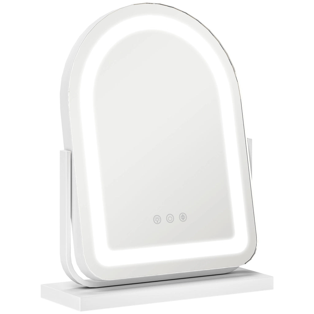 Specchio da Trucco con Luce LED ¨C Minimal ¨C 33x12x44,5 cm Bianco
