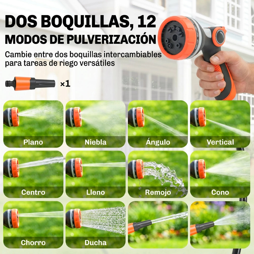 Avvolgitubo Automatico Retrattile 28+2m ¨C Xylo ¨C 12 Modalit¨¤ Spray Arancione