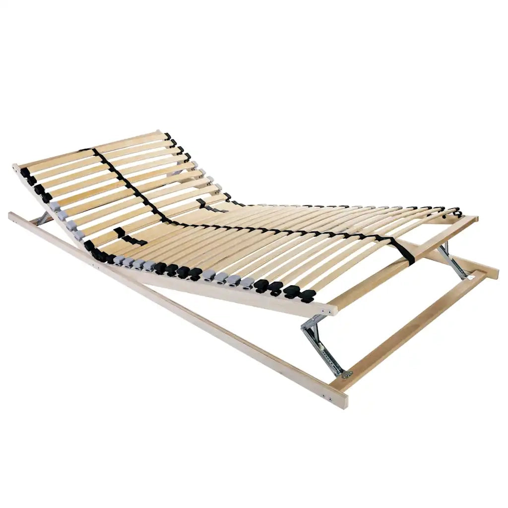 Base a doghe Marrone 70 x 190 cm Legno massello di faggio 42015244