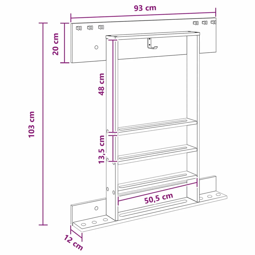 Supporto per stecche da biliardo Legno ingegnerizzato 8006777