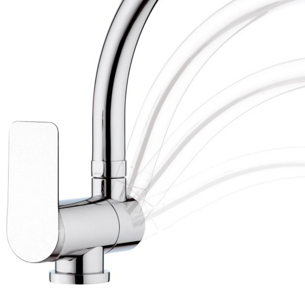 Rubinetto per lavello con bocca alta girevole - serie infinity