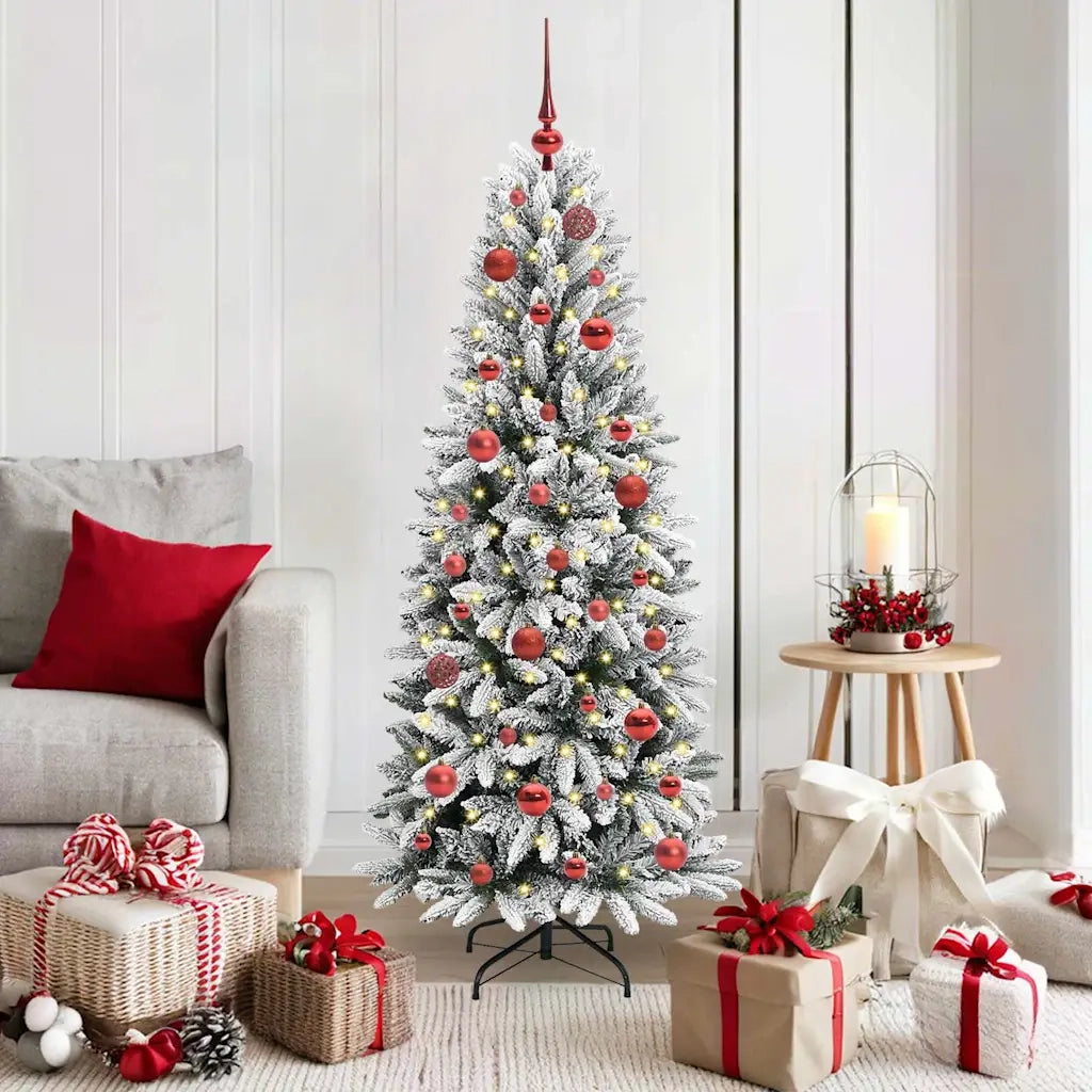 Albero di Natale | Decorazioni natalizie artificiale con 150 LED Bianco 150 cm