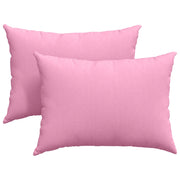 Cuscini da Divano 2 pz | Cuscini per sedie Rosa 70 x 50 cm Tessuto