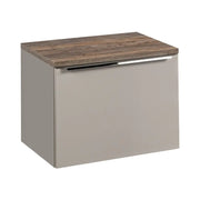 Set da bagno VANTA taupe: mobile sottolavabo 60cm + piano lavabo