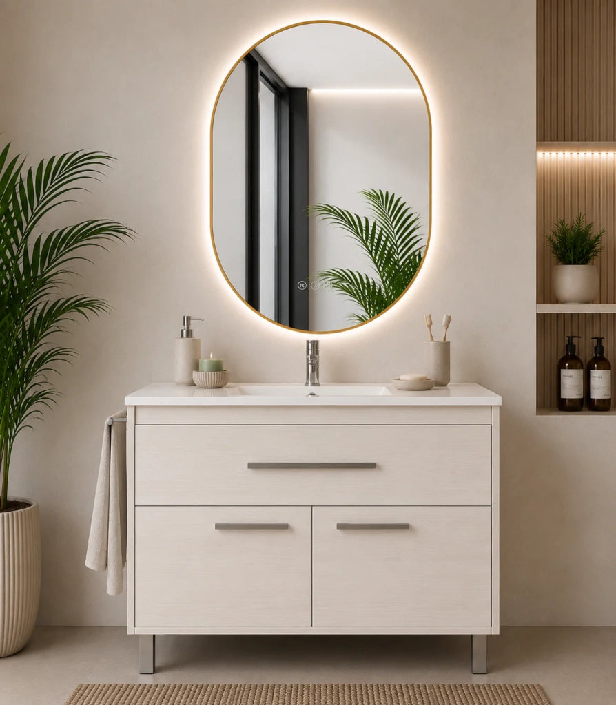 Mobile bagno con lavabo ORIGENBATH BAHIA senza specchio 70x45 cm bianco nordico