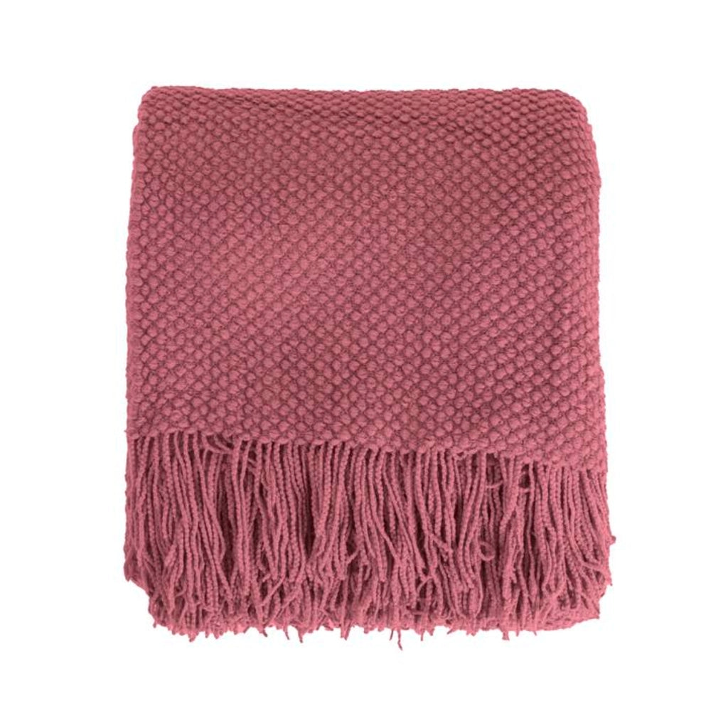 Coperta plaid rosa lampone 130x170cm DENARLA