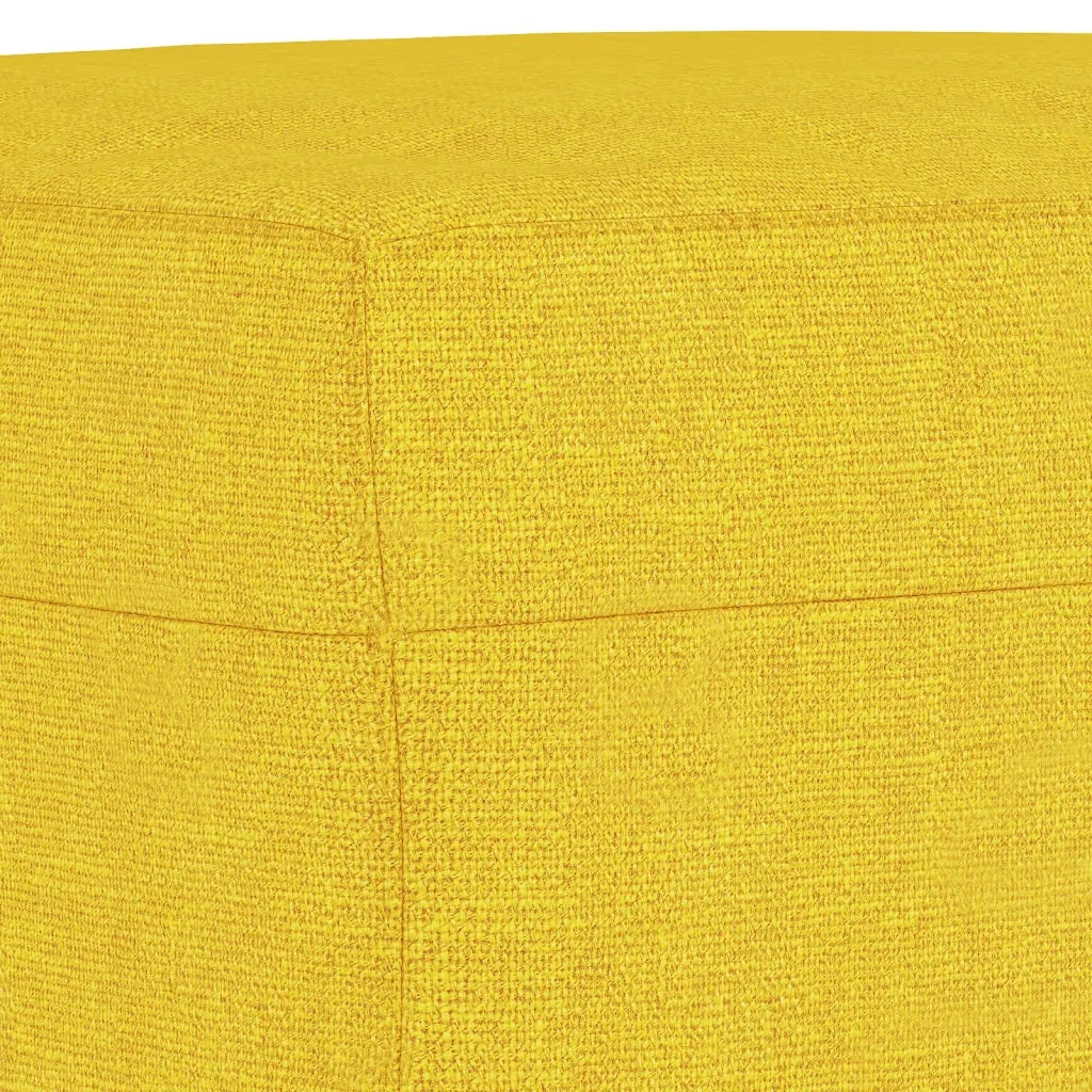 Set di Divani 3 pz con Cuscini Giallo Chiaro in Tessuto 3202147
