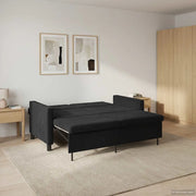 Divano letto Nero Tessuto 42033358
