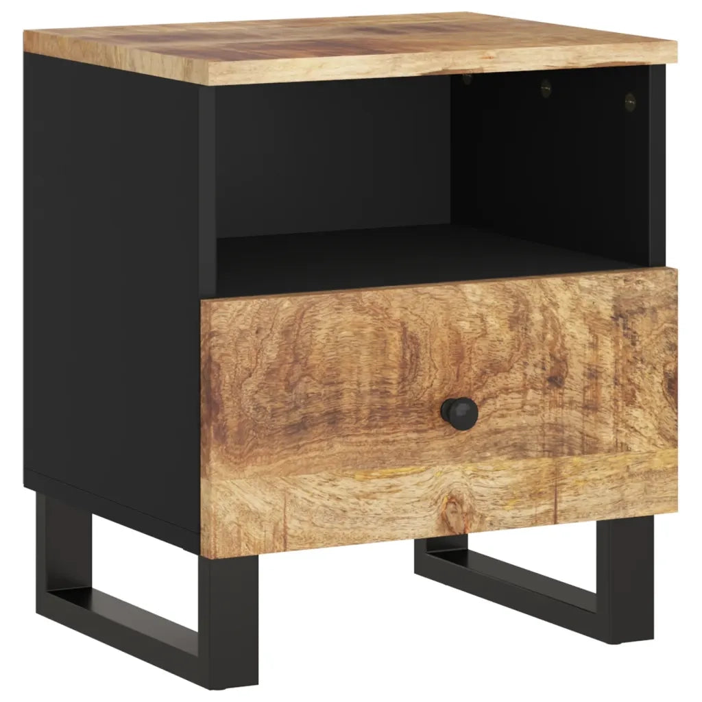 Comodini 2pz in Legno Massello di Mango e Legno Multistrato 350649