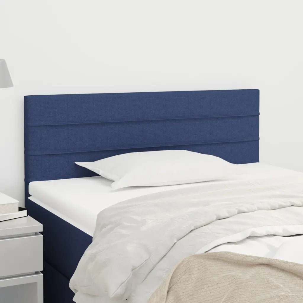 Testiera | Testata Blu 100x5x78/88 cm in Tessuto