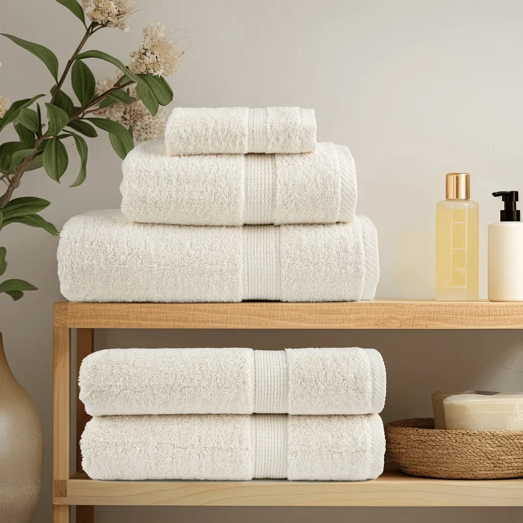 Set ASciugamani SOLUND 6 pz Crema 600 gsm 137567