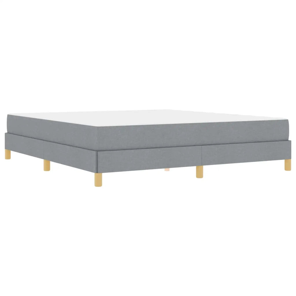 Letto a molle con materasso Grigio chiaro 180 x 200 cm Tessuto