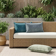 Federa 2 pz HOUTEN Blu 40 x 80 cm Tessuto Chenille 918232