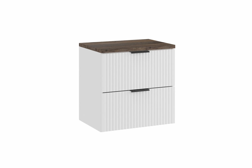Set mobili bagno 60 cm con piano Adel White 60 x 1401 x 46 cm