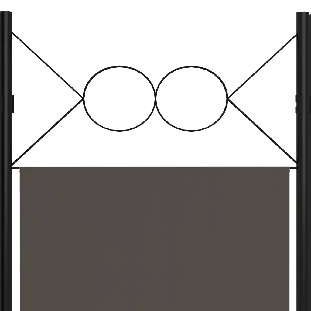 Paravento a 3 Pannelli Antracite 120x180 cm 320701