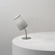 Lampada Da Scrivania Contemporanea Mash Metallo Marrone Tessuto 1 Luce E14