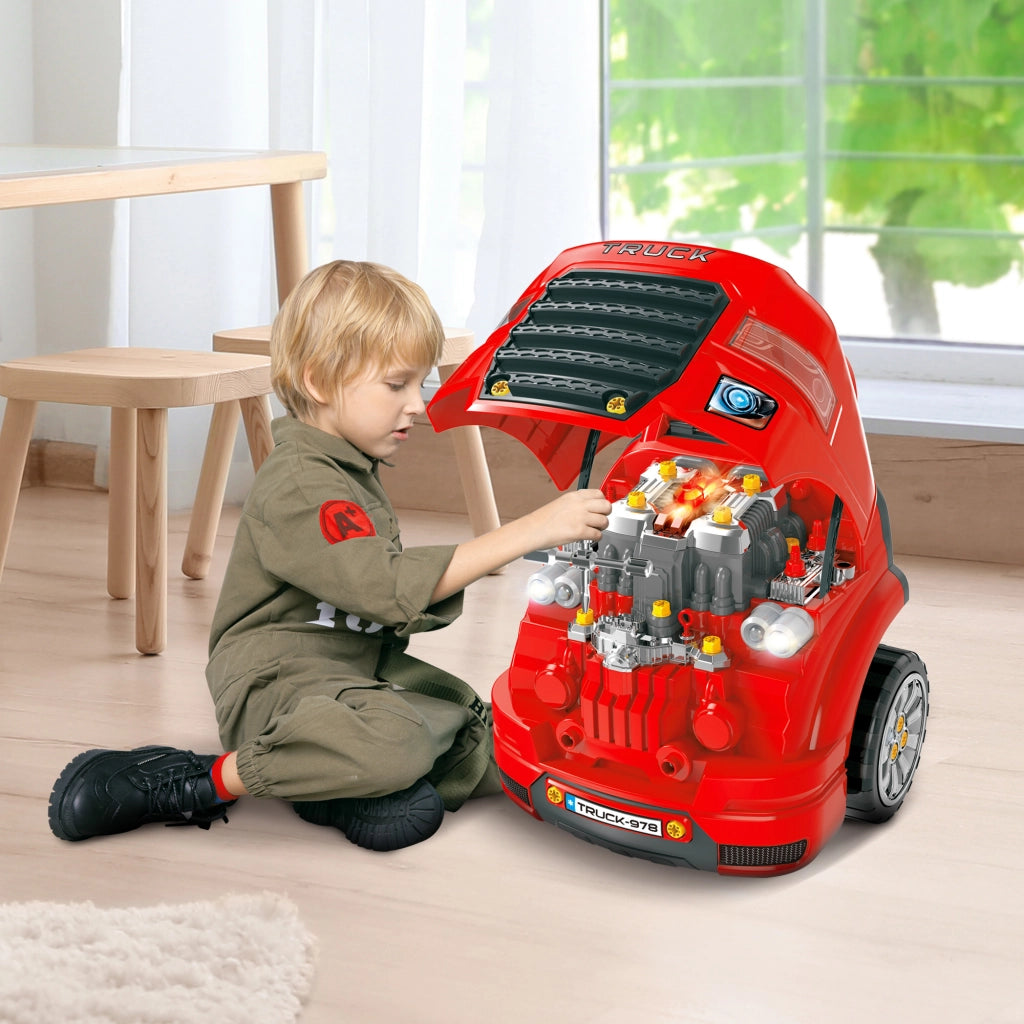 Camion Giocattolo ¨C Minimal ¨C 40x39x47 cm Rosso