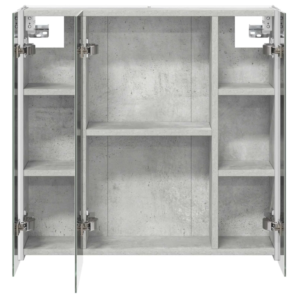 Mobiletto per specchio da bagno Grigio cemento 889250