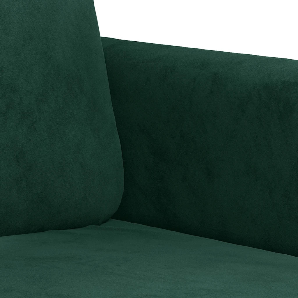 Divano a 2 Posti-Sofa 2 Posti Verde Scuro 120 cm in Velluto 494590