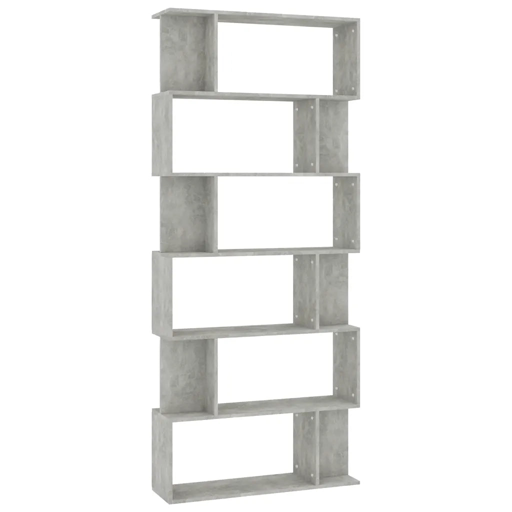 Divisorio-Paravento Grigio Cemento 80x24x192cm Legno Ingegnerizzato
