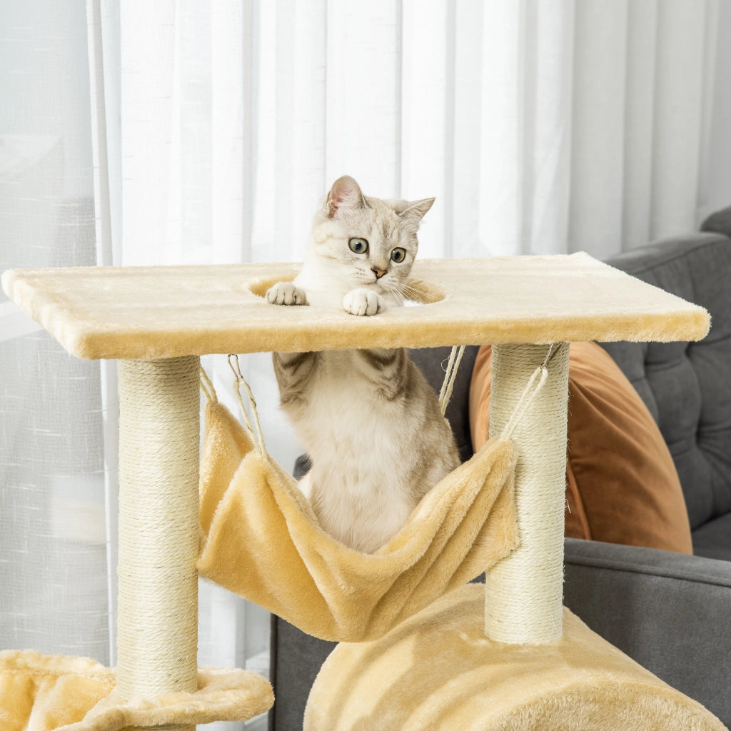 Tiragraffi per Gatti Multilivello ¨C Xylo ¨C Beige 98cm
