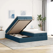 Struttura Letto Pouf con Materassi 200x200 cm Velluto