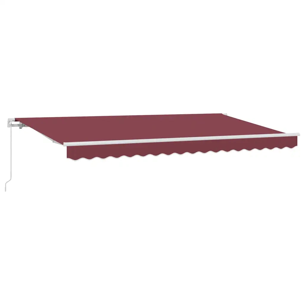 Tenda Retrattile Borgogna 400 x 200 cm Tessuto 3329813