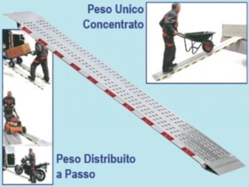 Rampa Di Carico Light 2 Metri Alluminio Pedana Coppia - Fraschetti