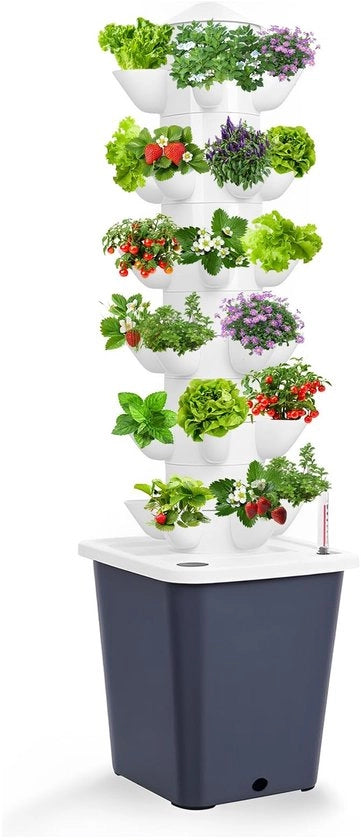 Giardino a Hydroponica a 30 Giardini - 6 Livelli - Sistema di Coltura Idraulica - Risparmio di Spazio - Progetto Robusto - Serbatoio d'Acqua da 10L